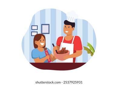 World Chocolate Day Flat Design Illustration