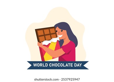 World Chocolate Day Flat Design Illustration