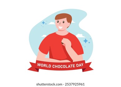 World Chocolate Day Flat Design Illustration