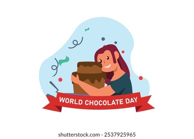 World Chocolate Day Flat Design Illustration