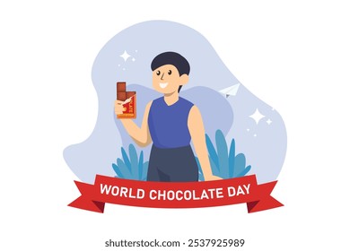 World Chocolate Day Flat Design Illustration