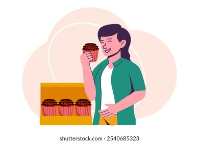 World Chocolate Day Flat Design Illustration