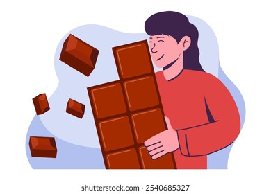 World Chocolate Day Flat Design Illustration