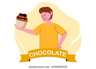 World Chocolate Day Flat Design Illustration