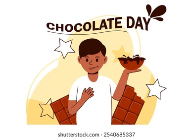 World Chocolate Day Flat Design Illustration