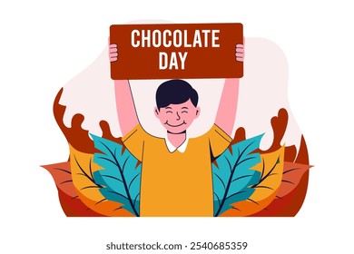 World Chocolate Day Flat Design Illustration