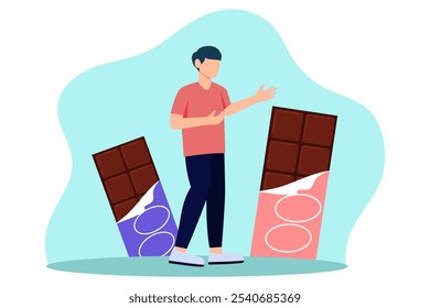 World Chocolate Day Flat Design Illustration