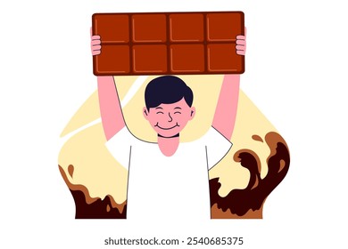 World Chocolate Day Flat Design Illustration