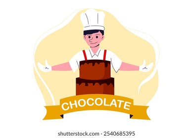 World Chocolate Day Flat Design Illustration