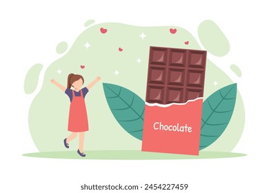 World Chocolate Day Flat Illustration Design