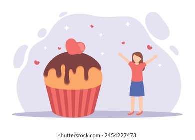 World Chocolate Day Flat Illustration Design