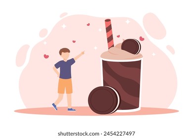 World Chocolate Day Flat Illustration Design