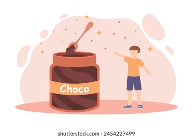 World Chocolate Day Flat Illustration Design