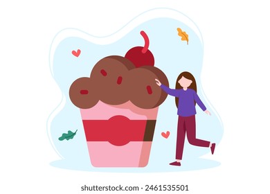 World Chocolate Day Flat Illustration Design