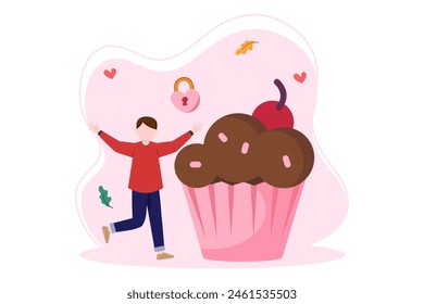 World Chocolate Day Flat Illustration Design