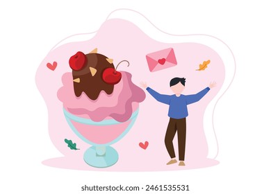 World Chocolate Day Flat Illustration Design