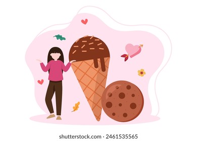 World Chocolate Day Flat Illustration Design