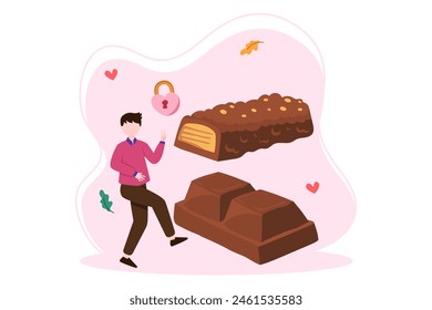World Chocolate Day Flat Illustration Design