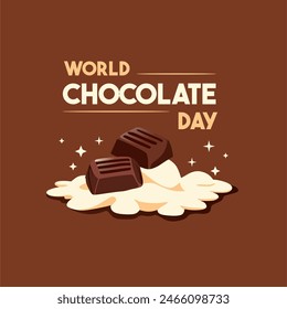 World Chocolate Day. Happy Chocolate day banner