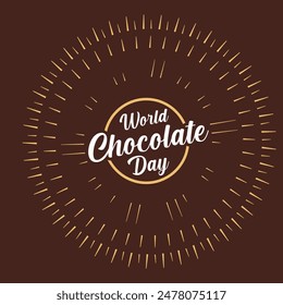 Día mundial del chocolate post ad design