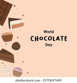 World Chocolate Day Poster banner templater