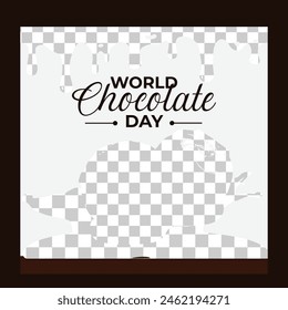 World Chocolate Day Social Media Poster Design.