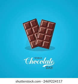 World Chocolate Day, social media poster. Chocolate Day, illustration, banner, poster,
