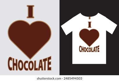 World Chocolate Day T-Shirt Design Vector File, International Chocolate Day T-Shirt Design, Happy Chocolate Day T-Shirt Design