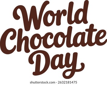 World Chocolate Day vector Art illustration
