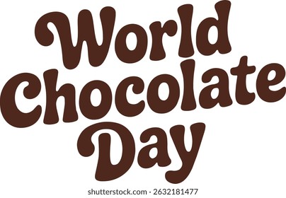 World Chocolate Day vector Art illustration