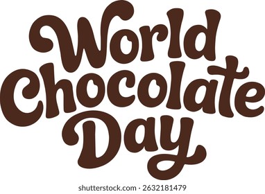 World Chocolate Day vector Art illustration