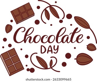 World Chocolate Day vector art illustration