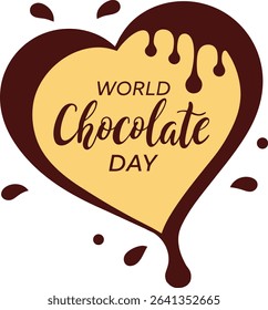 World Chocolate Day vector art illustration