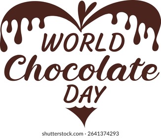 World Chocolate Day vector art illustration