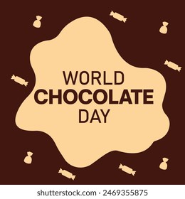 World Chocolate Day vector design. 7th July. Eps file.