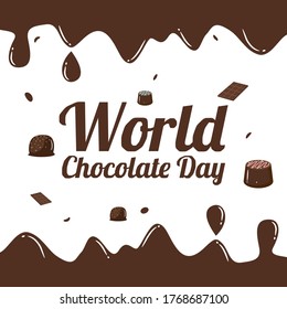 World Chocolate Day Vector Illustration