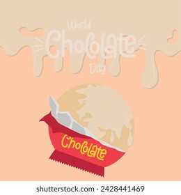 World chocolate day Vector illustration
