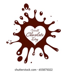 World Chocolate Day. Vector illustration