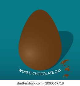 world chocolate day web banner design. illustration vector