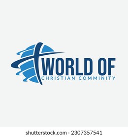 World of Christian community company logo design free download