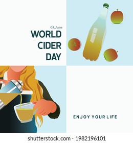 World Cider Day design template