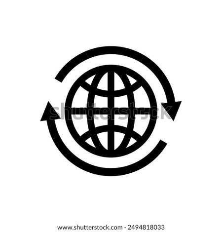 World, circle, line, rotating, earth