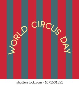 World Circus Day Background