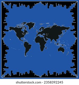 Ilustración de antecedentes del Día Mundial de las Ciudades