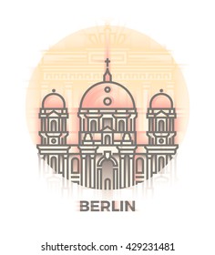 World Cities Landmark Illustrations: Berlin. eps 10