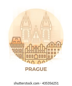 World Cities Landmark Illustrations: Prague