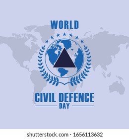 World Civil Defence Day Design Vector