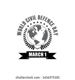 World Civil Defence Day Design Vector