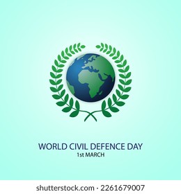 World Civil Defence Day vector illustration 