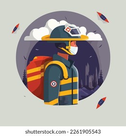 World Civil Defence Day - Vector Illustration